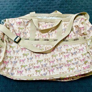 LeSportSac deluxe LARGE travel weekender bag duffle